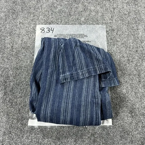 Jaded Gypsy Pants Womens Small Blue Spiral Cluster Denim Cargo Striped Jogger